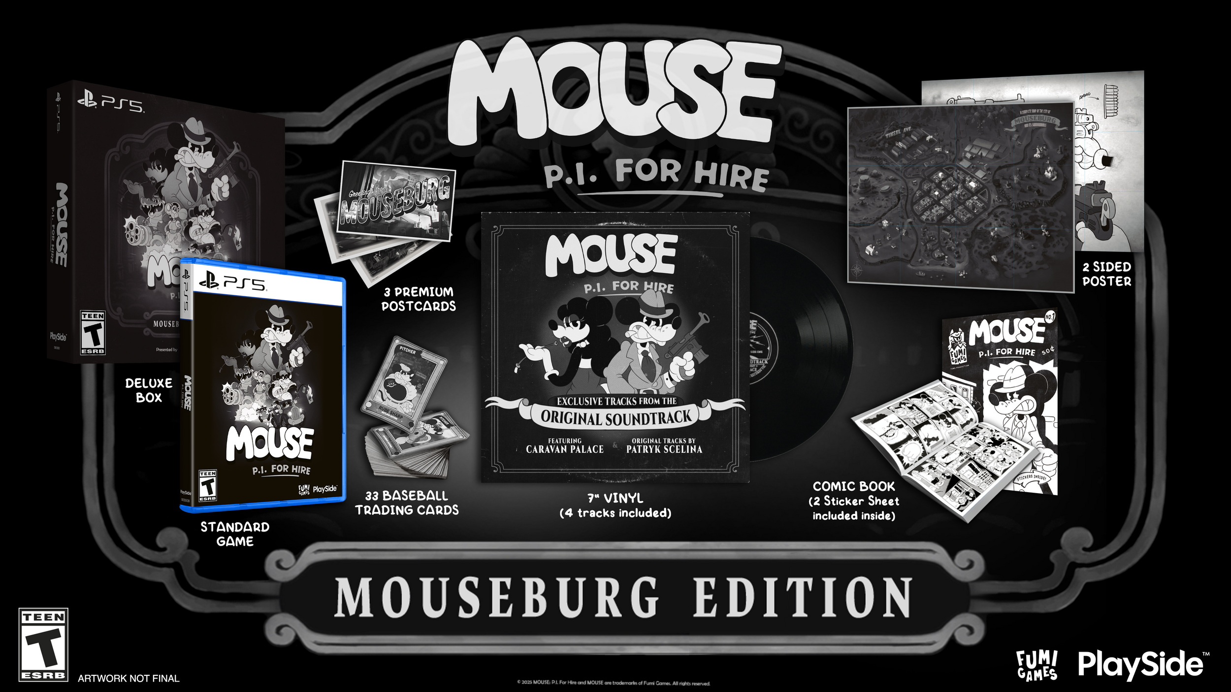 MOUSE: P.I. FOR HIRE EDITIONS LINEUP